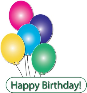 283x300 Happy Birthday Balloon Clipart