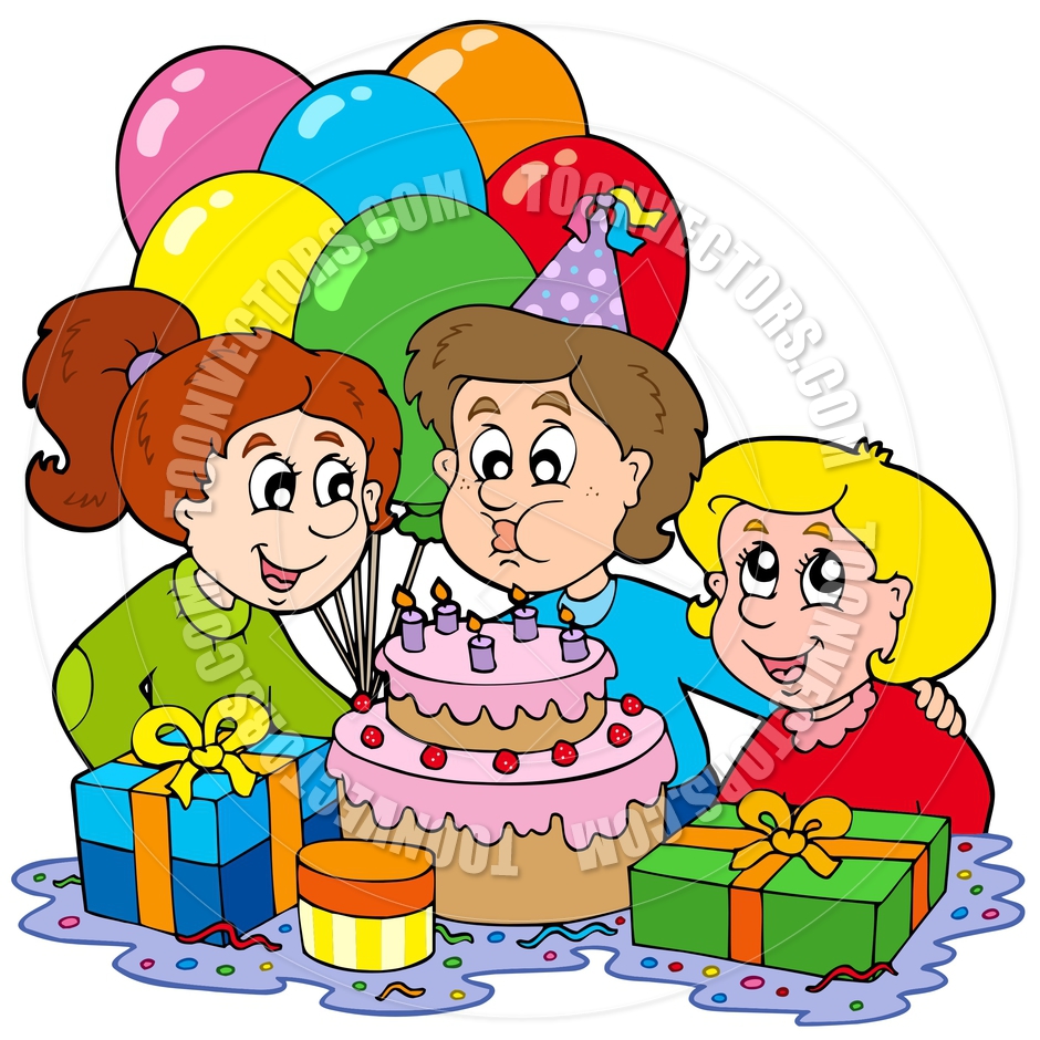 940x940 Girls Birthday Party Clipart