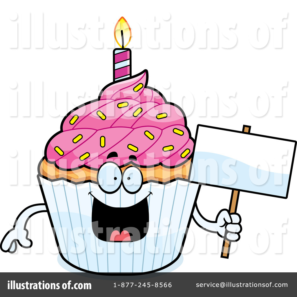 1024x1024 Birthday Cupcake Clipart