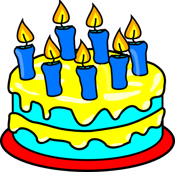 600x589 Image Of Birthday Cake Clipart