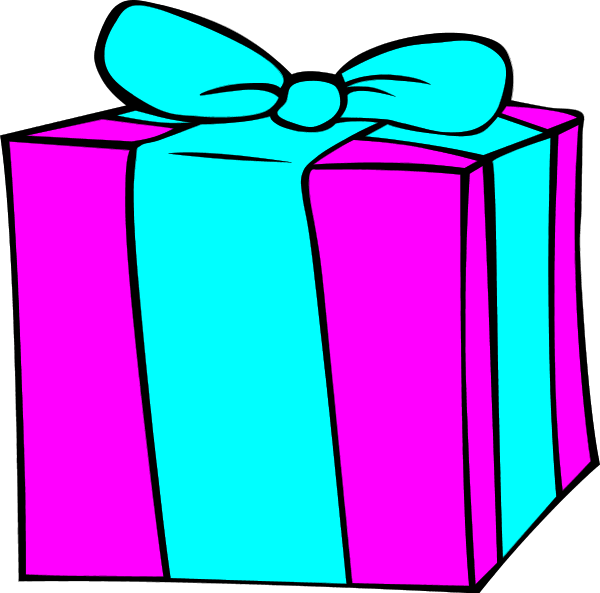 600x593 Image Of Birthday Present Clipart