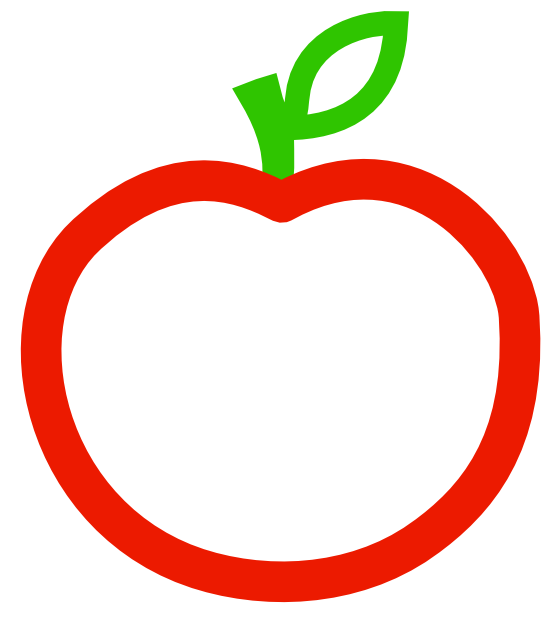 555x626 Apple Black And White Clip Art Apple Black White Clipartsy