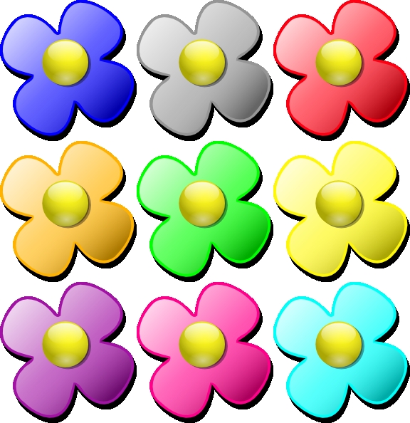 576x594 Clipart Of Small Flowers
