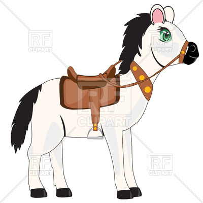 400x400 Cartoon Horse Royalty Free Vector Clip Art Image