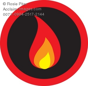 300x294 Cliprt Illustration Of Flames On Black Background, Inside