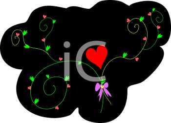 350x252 Royalty Free Clip Art Image Valentine Design Of A Red Heart