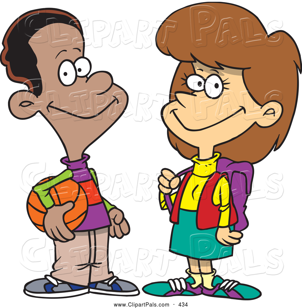 1024x1044 2 Girls Talking In A School Bus Clipart