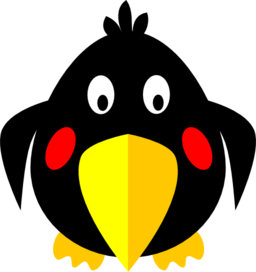 256x272 Black Bird Clipart I2clipart