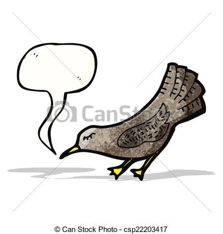 449x470 Cartoon Black Bird Vector Clip Art