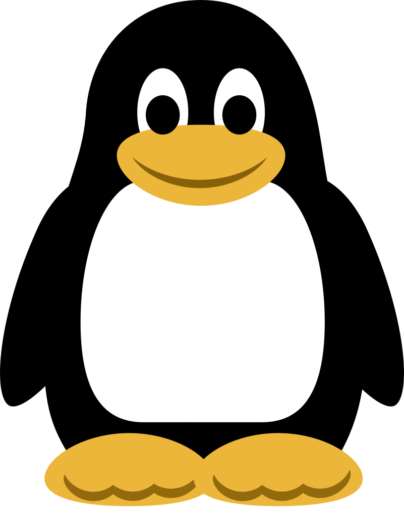 801x1024 Penguin Clip Art Image Black
