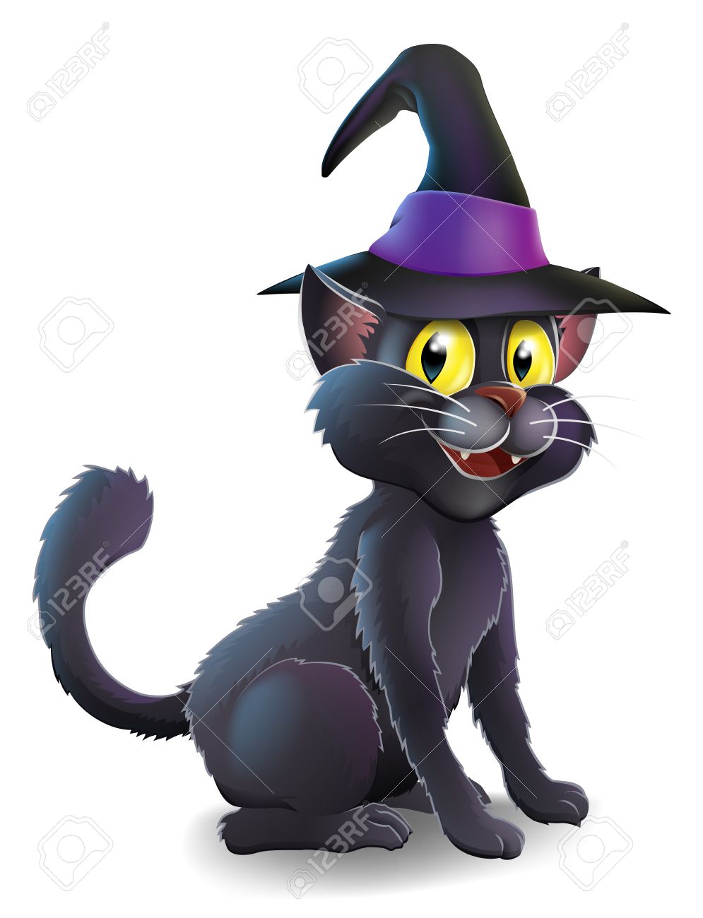 995x1300 Black Cat Clipart Witch Hat
