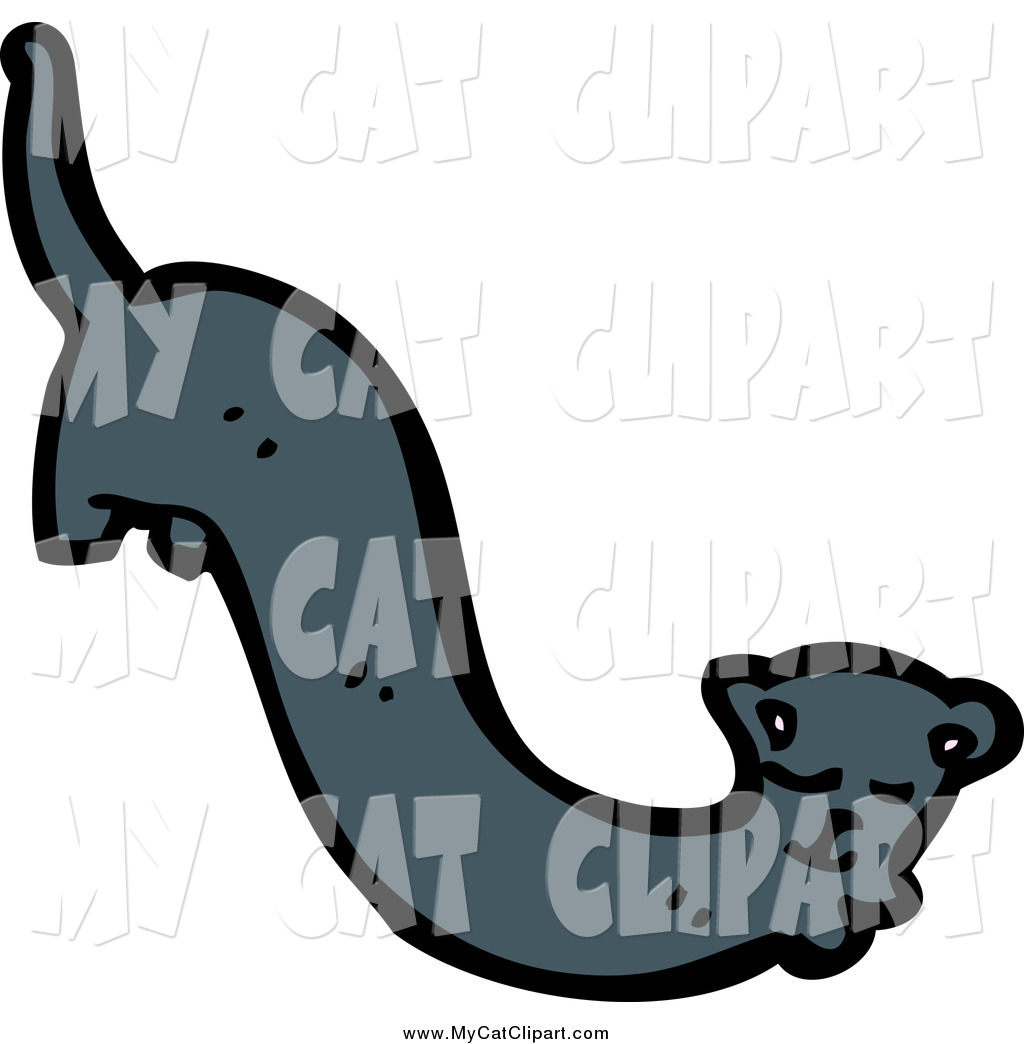 1024x1044 Clip Art Of A Long Black Cat By Lineartestpilot