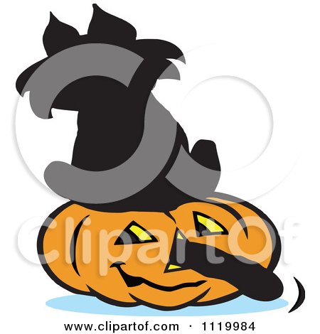 450x470 Clipart Of A Cartoon Superstition Black Cat