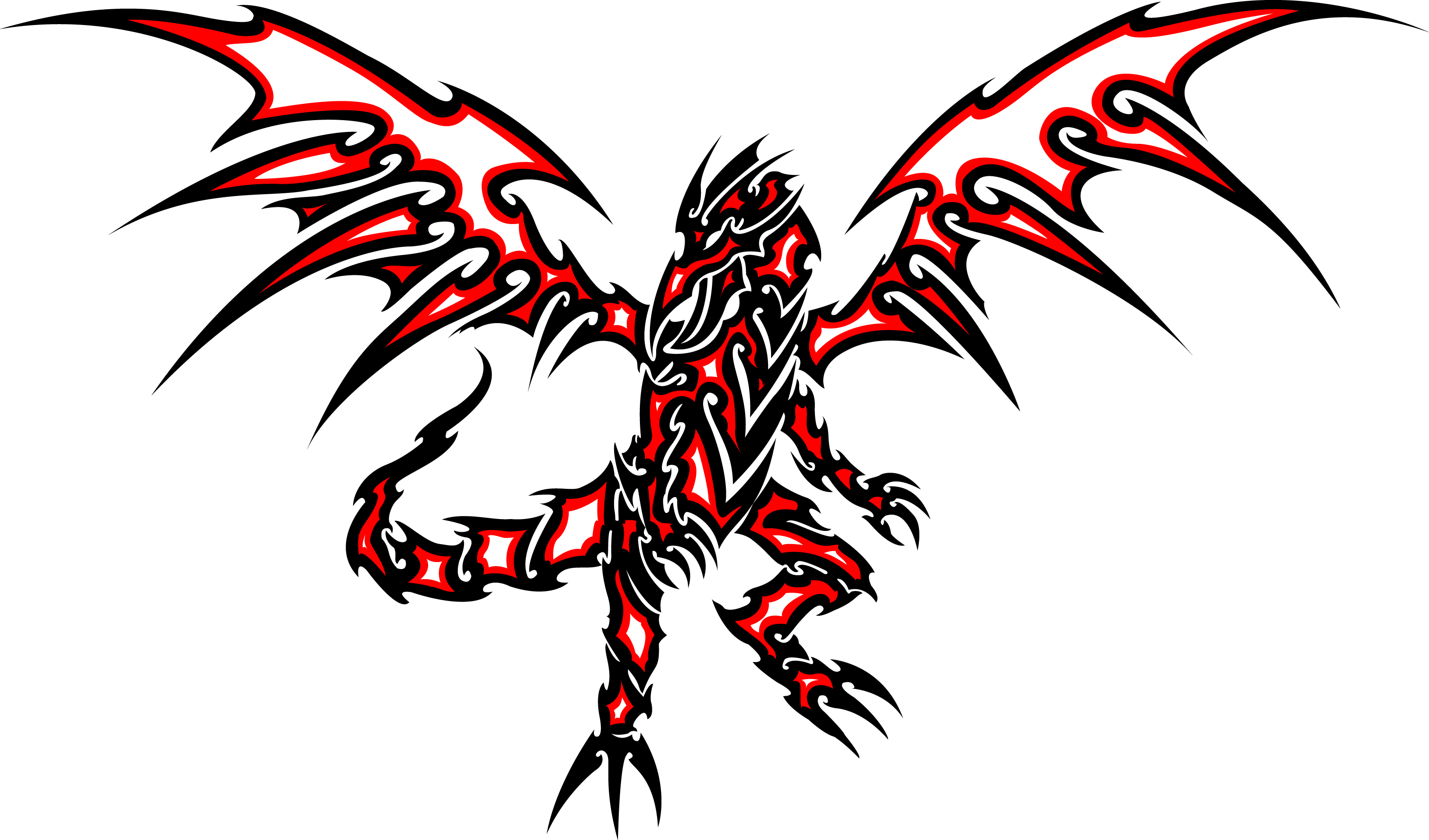 3258x1916 Red And Black Dragon Tattoo Red Eyes Black Dragon Clipart