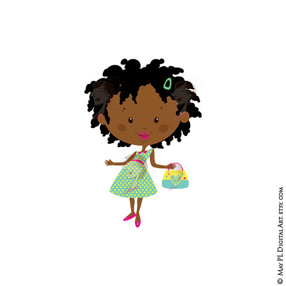 570x570 African American Girl Clipart