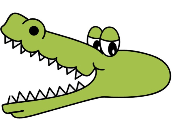600x450 Alligator Mouth Clipart Black And White
