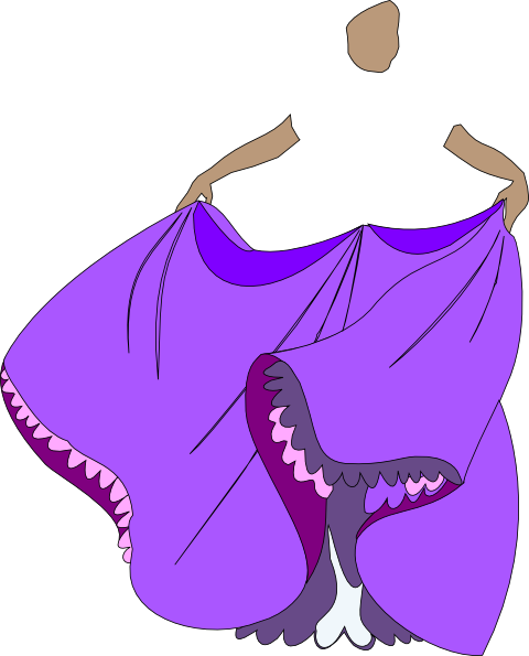 480x595 Princess Purple Dress No Faceody Clip Art