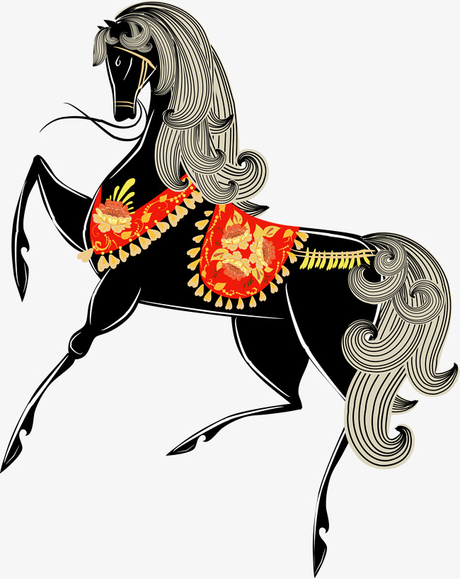 650x817 Cartoon Black Horse, Cartoon, Black, Horse Png Image And Clipart