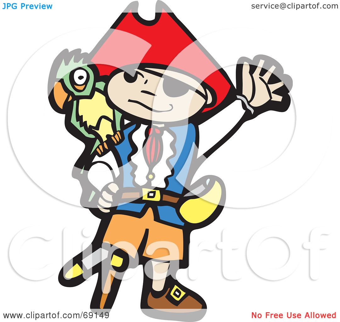 1080x1024 Royalty Free (Rf) Clipart Illustration Of A Waving Boy Pirate