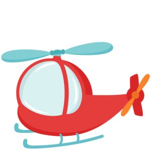300x300 Bright Day Glo Orange On Copter Clipart