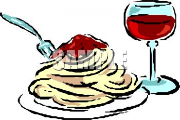 350x234 Spaghetti Dinner Clipart Collection
