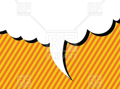 400x299 Blank Speech Bubble