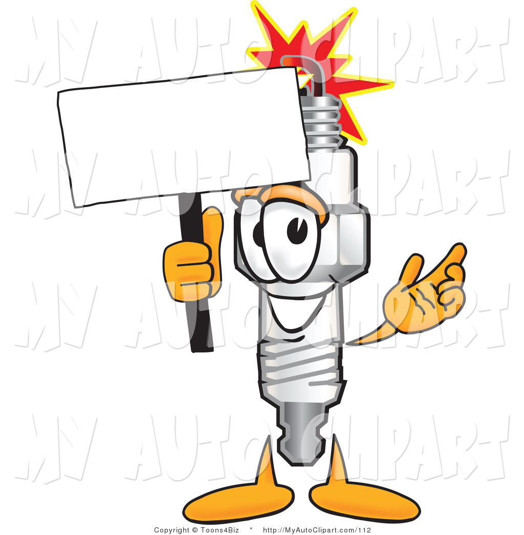 1024x1044 Clip Art Of A Friendly Spark Plug Mascot Cartoon Character Waving