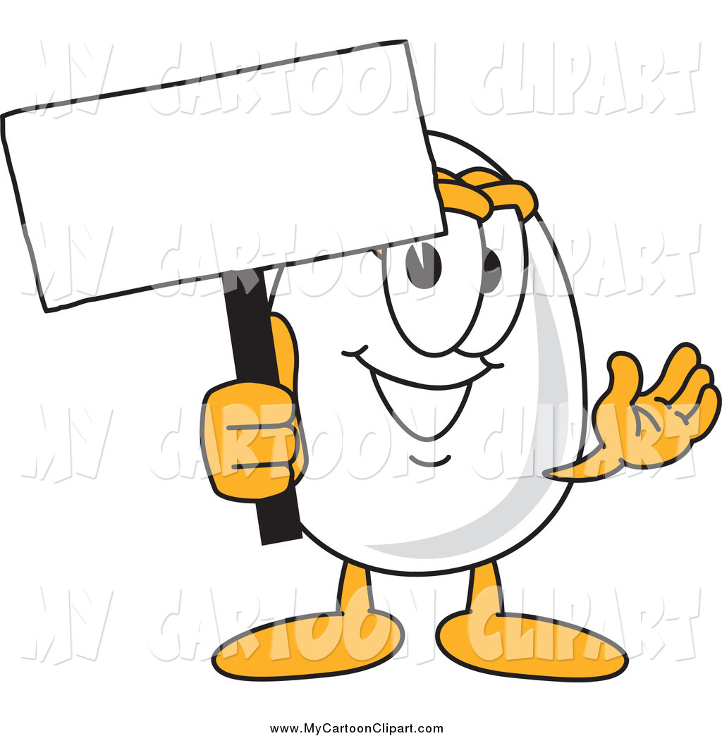 1024x1044 Clip Art Of A Happy Egg Character Holding A Blank Sign By