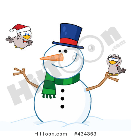 450x470 Snowman Clipart