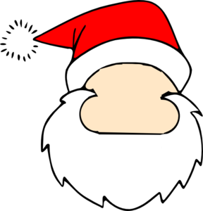 288x300 Blank Santa Face Clip Art