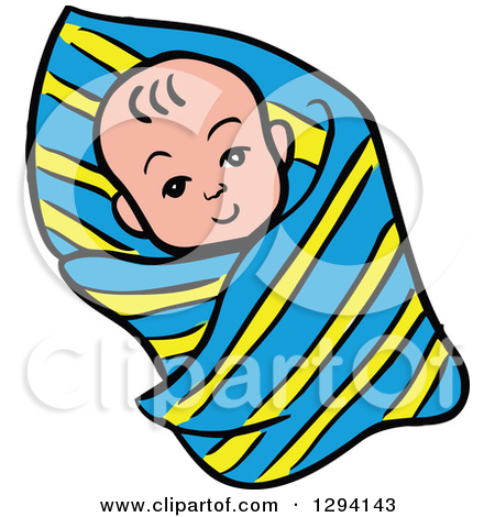 450x470 Baby In Blanket Clipart Collection