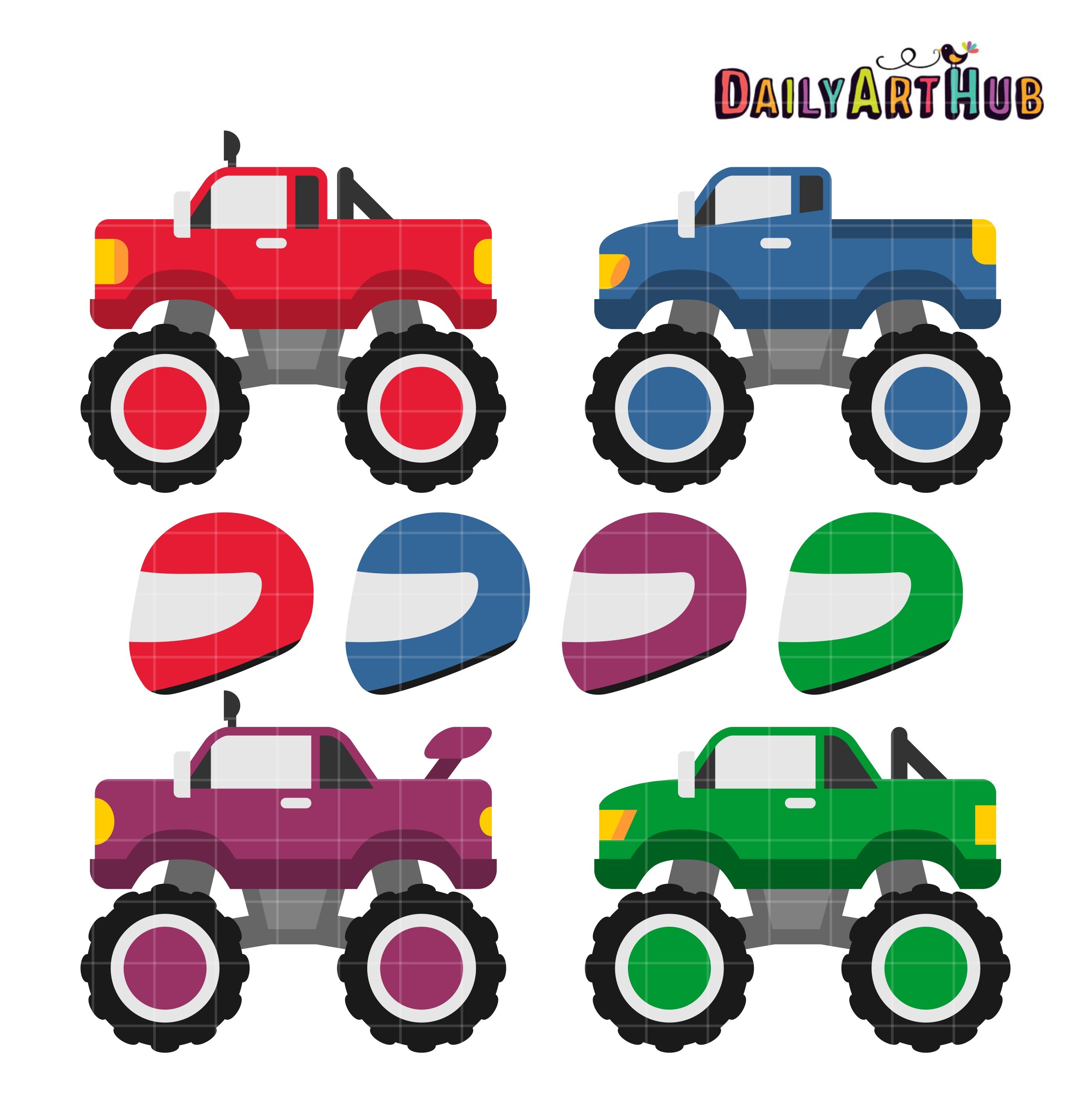 2664x2670 Free Monster Trucks Daily Free Art Sets Monster