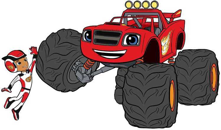 749x441 Monster Truck Cartoons Blaze
