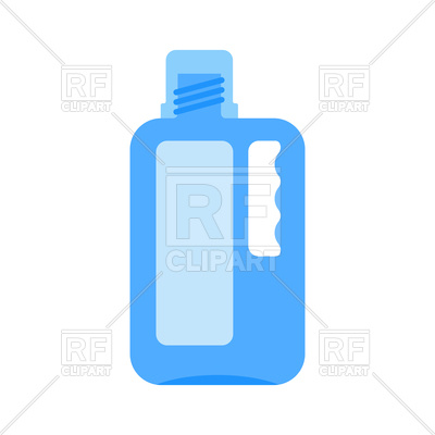 400x400 Bottle Of Bleach Isolated On White Background Royalty Free Vector