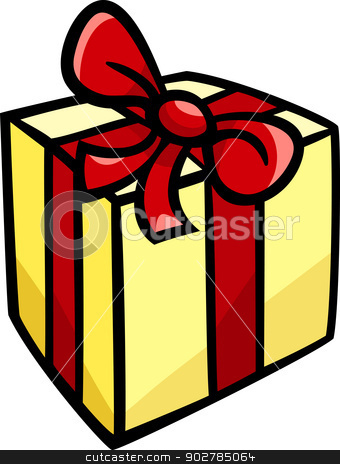 340x464 Christmas Or Birthday Gift Clip Art Stock Vector