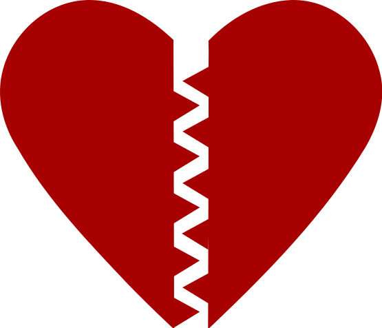 555x476 Broken Heart Clipart Valentine