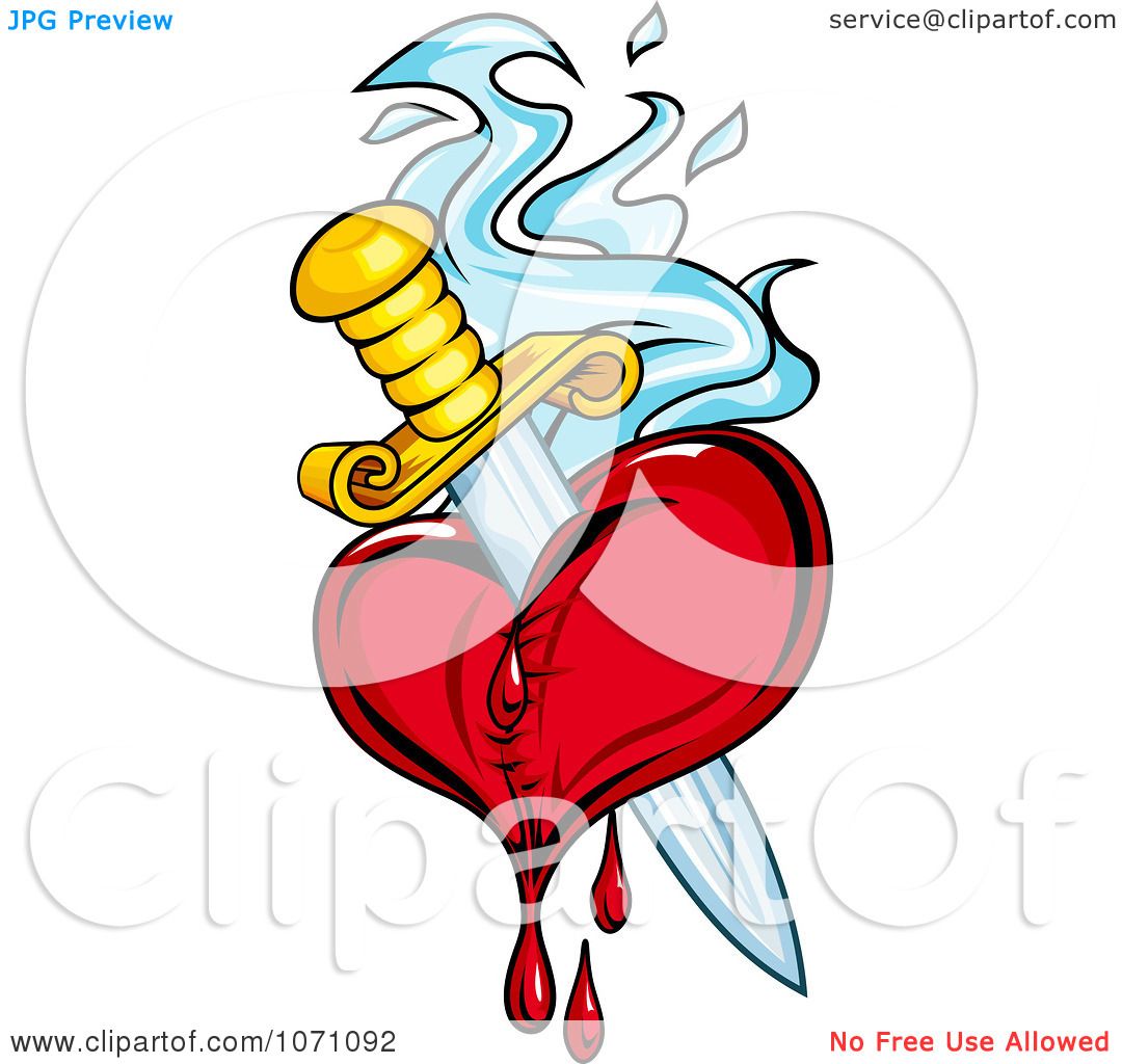 1080x1024 Clipart Knife Through A Bleeding Heart