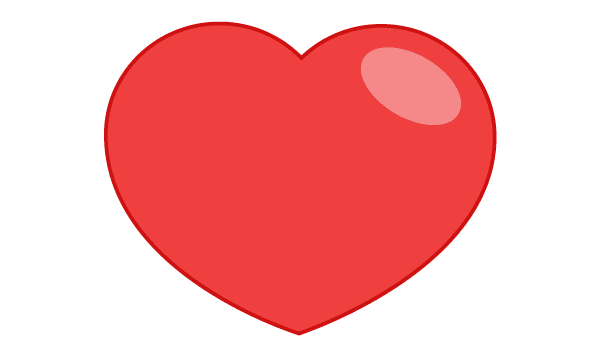 600x355 Red Heart Vector Image