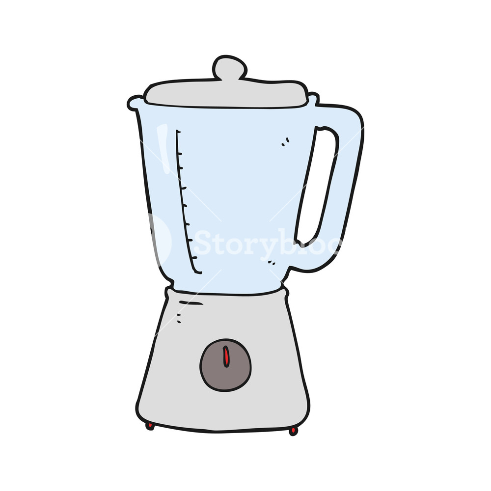1000x1000 Freehand Drawn Cartoon Blender Royalty Free Stock Image