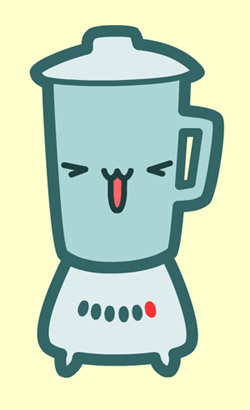 250x410 Blender Clipart Cute
