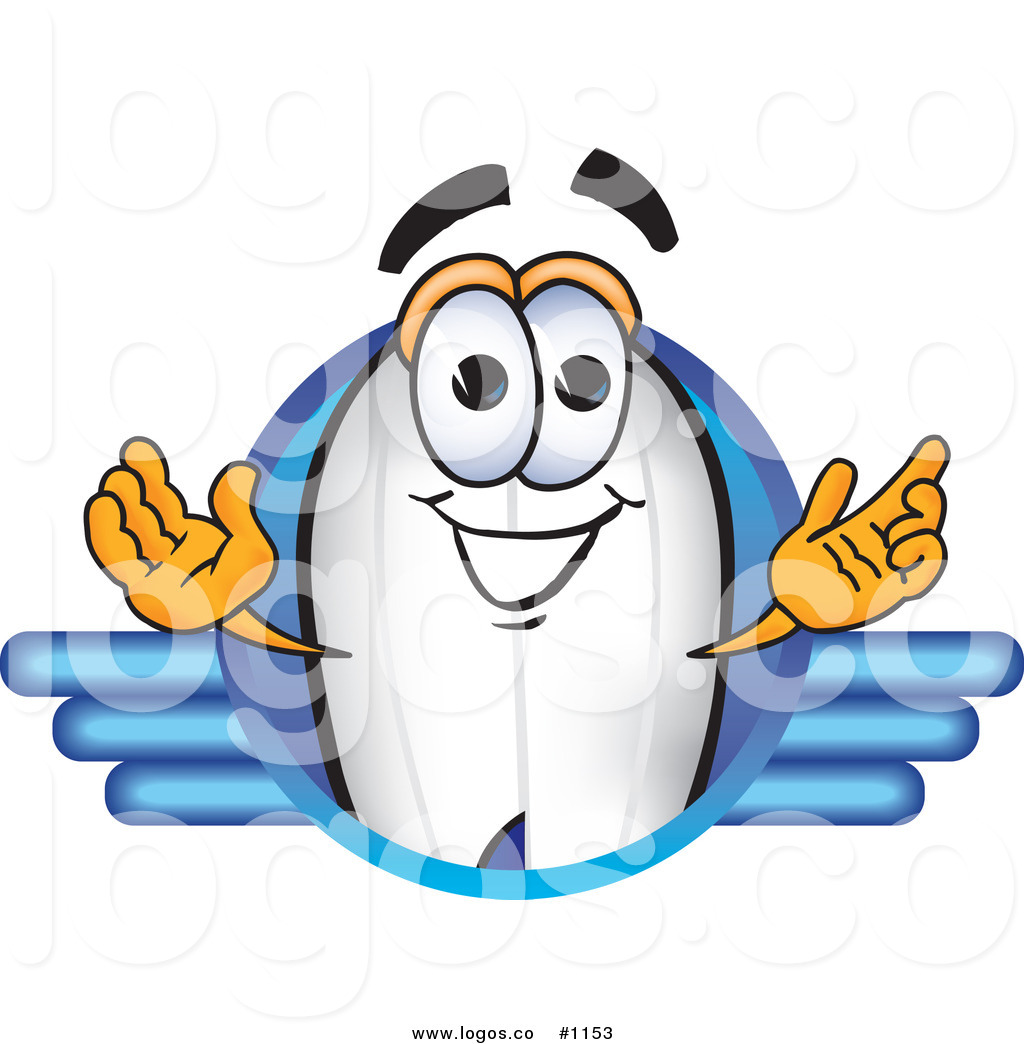 1024x1044 Royalty Free Vector Logo Of A Cartoon Blimp Mascot Rendered