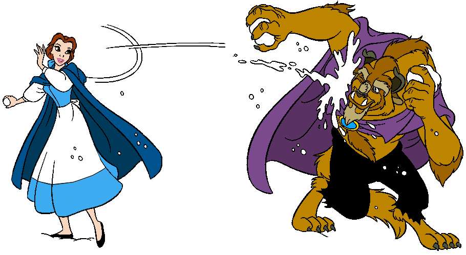 910x499 Snowball Fight Cliparts