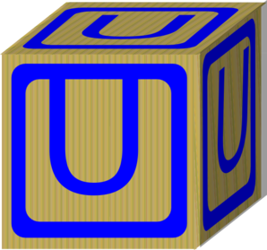 298x279 Letter Alphabet Block U Clip Art