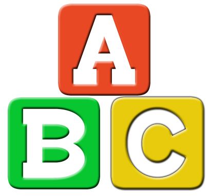 411x383 Simple Block Letter Clipart