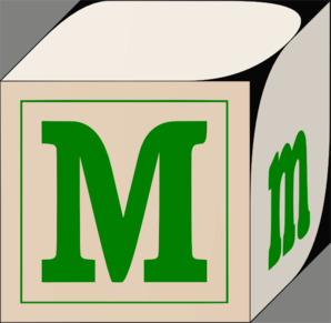 298x291 Blocks M Clip Art