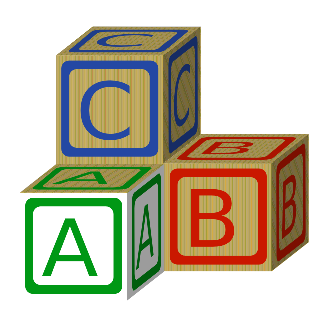 668x644 Abc Building Blocks Clipart