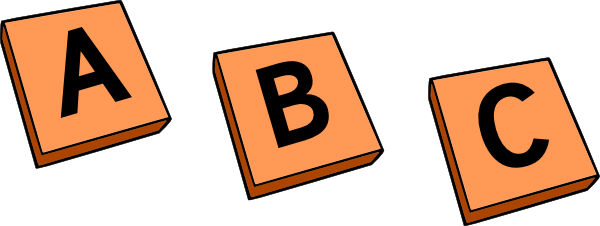 600x226 Abc Blocks Clipart Black And White Free Clipartandscrap