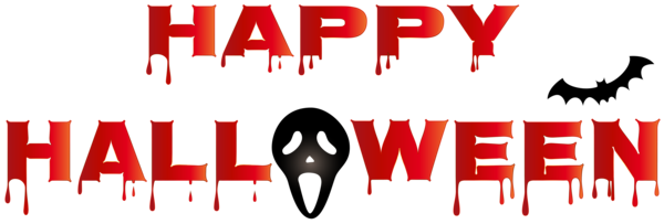 600x203 Bloody Happy Halloween Png Clip Art Halloween Clipart