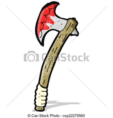 449x470 Cartoon Bloody Axe Clip Art Vector