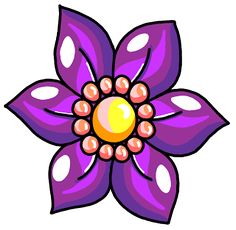 236x230 Clip Art Flowers Purple Flower 2 Clip Art Diy